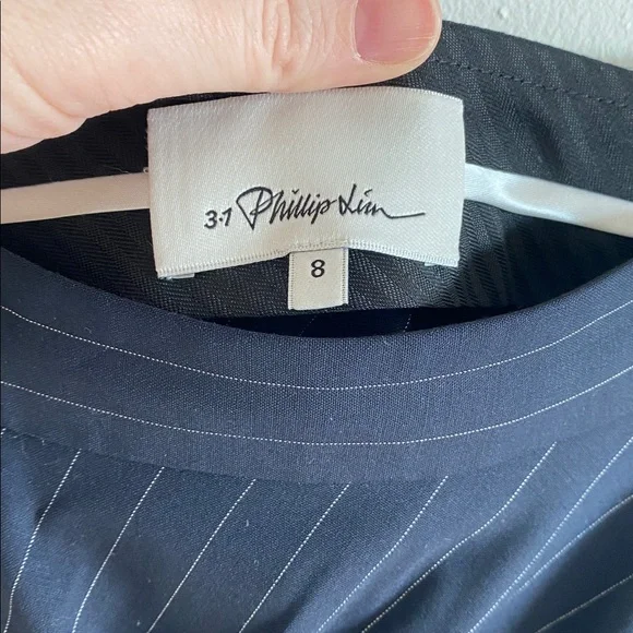 Phillip Lim Handkerchief Pinstripe Asymmetrical Skirt - Picture 7 of 11